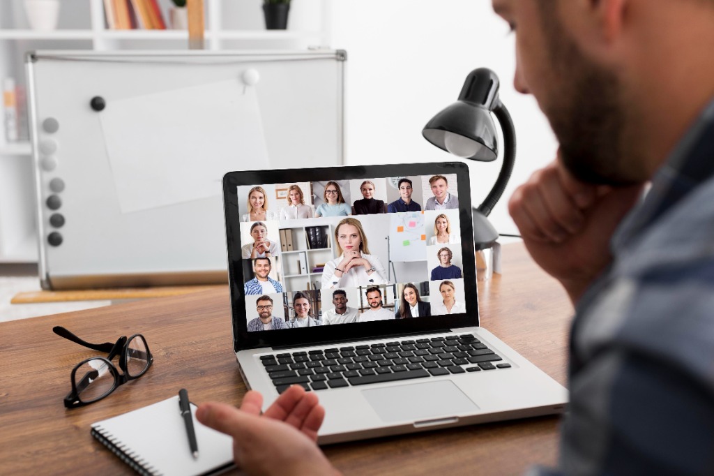 Team sync video call